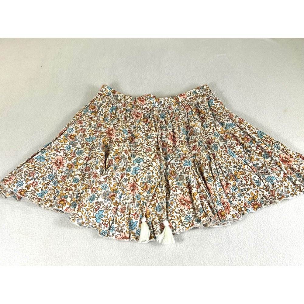 Aakaa Floral Mini Skirt Womens Size Medium Multicolor Boho‎ Cottagecore